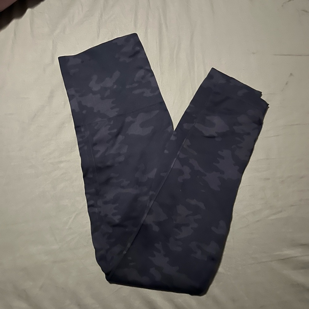 SPANX Camouflage Leggings - Dark Blue